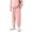 c01Pink, variant on LNWUY Boys and Girls Solid Color Padded Elastic Waist Sweatpants Drawstring Pants with Pockets Warm Sweatpants Long Pants Beige 150
