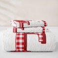 thumbnail image 5 of jejeloiu Cherry Bow Monogrammed F Quilt Full For Girls,Cute Princess Bow Tie Full Bedspread Sets For Kids,3 Pieces, 5 of 7