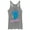 Gray Heather, variant on Women's Ralph Breaks the Internet Comfy Jasmine  Racerback Tank Top Tahiti Blue Medium