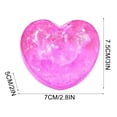 thumbnail image 3 of TOYOUME Heart-Shaped Squeeze Sensory Toys, Soft Slow Rising Glitter Squishy, Pink, 3 of 8