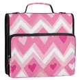 thumbnail image 5 of FORMRS Zipper Binder with Shoulder Strap 2-inch Ring 500 Sheet Capacity File Bag, Heart Geometric, 5 of 5