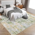 thumbnail image 2 of Nanan, 9x12 Area Rug, Washable Abstract Floor Rug for High Traffic Areas, Non-Slip Stain Resistant Low-Pile Indoor Mat for Living Room Bedroom Kitchen, Green Yellow, 2 of 7