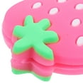 thumbnail image 3 of CIMAXIC Pink Silicone 3Pcs Strawberry Shape Tennis Racket Damper for Vibration Reduction, 3 of 8