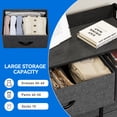 thumbnail image 4 of YINTATECH 55 Gallon Metal, Wood and Fabric Drawer Chests, Black and Gray, 4 of 6