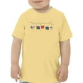 thumbnail image 1 of Independence Day Watercolor Flag T-Shirt Toddler -Image by Shutterstock,  5 Toddler, 1 of 4