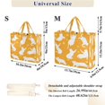 thumbnail image 3 of Corduroy Tote Bag for Women Shoulder Handbags Fashion Ladies Purses Satchel Messenger Bags White Cat Silhouettes M, 3 of 8