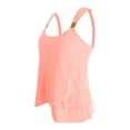 thumbnail image 5 of zaveiop Women Ruffle High Waisted Tankini Swimsuit Tummy Control Bathing Suit (Pink13, XL), 5 of 9