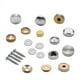 thumbnail image 1 of Tapa decorativa para uñas con espejo de cobre puro de alta calidad y múltiples especificaciones, tapa decorativa para uñas con tornillo de vidrio, tapa publicitaria, tapa de cobre, 1 of 2