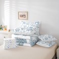 thumbnail image 6 of Manfei Sketch Conch Bowknot 7-Piece King Bedding,Scallop Ocean King Bed in a Bag,Colorful Stars Reversible, 6 of 7