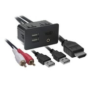 Axxess Integrate AXFD-USB USB/Aux/HDMI Knockout Replacement Panel for Select Ford 2015 through 2016 Vehicles