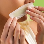 Nads Facial Wax Strips 20 Pack for Womens Facial Hair Removal with Calming Oil Wipes and Skin Protection Powder