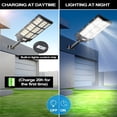 thumbnail image 4 of Gefolly 12800W Solar Street Light, Outdoor Waterproof Dusk to Dawn LED Parking Lot Light with Motion Sensor, 4 of 12