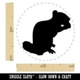 thumbnail image 2 of Squirrel Chipmunk Eating Solid Self-Inking Rubber Stamp Ink Stamper - Purple Ink - Medium 1 Inch, 2 of 7