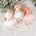 thumbnail image 3 of Farfi Muñeca De Ángel De Navidad con Campanas Falda De Tul Cuerno De Ciervo Regalos Adorables Accesorio De Festival Cordón Decoración del Hogar De Navidad Colgante para Niñas para Interiores, 3 of 5