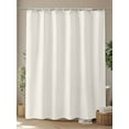 thumbnail image 4 of Shower Curtain Solid Color Shower Curtains for Bathroom, Waterproof Polyester Shower Curtain Set with Hooks, Extra Long 72" x 84" Apricot, 4 of 6