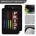 thumbnail image 4 of FUIALDOLG LGBT RV Door Window Shade, Pride Rainbow Flag Foldable Hook and Loop Fastener RV Blackout Window Cover, UV Rays Protection for Camper Trailer Door, Light-resistant Fabric, 4 of 7