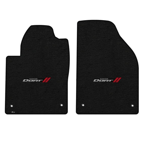 Lloyd Mats Custom Fit Floor Mats for Dodge Dart 2013-2016 LogoMat 2PC Set Charcoal