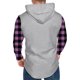 thumbnail image 3 of Sudadera con capucha para hombre, informal, de moda, de manga larga, lisa, con capucha, blusa de poliéster., 3 of 6