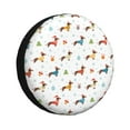thumbnail image 1 of Balery winter Snowflake Dachshund Cubiertas para Neumáticos - Protector Resistente para Neumáticos de Camioneta, SUV, Remolque, Camper y RV-17 inch, 1 of 6