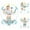 Navy, variant on Costway Baby Stationary Activity Center Infant Jumper with Removable Foot Pad Pink