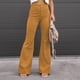 thumbnail image 1 of Women High Waisted Flare Pants, Autumn Winter Pockets Design Casual Women Bell Bottom Flare Pants For Daily Wear For Office For Party ANGGREK Otros, 1 of 5