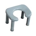 thumbnail image 4 of DOLITY Toilet Stool Easy Storage Squatting Potty Heavy Duty Portable Bathroom Stool Gray L, 4 of 9