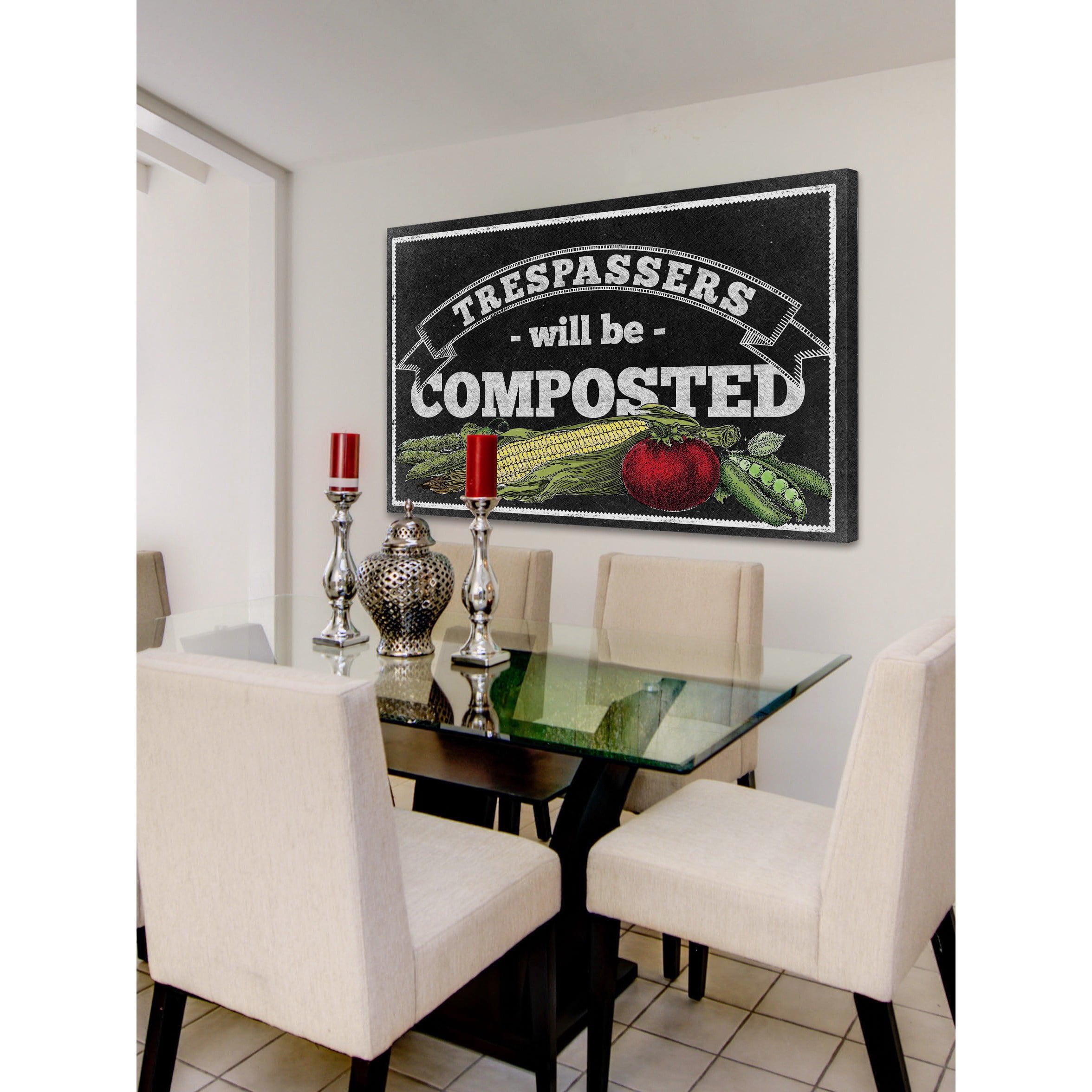 Marmont Hill "Veggies Chalk" Painting Print on Canvas