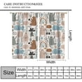 thumbnail image 2 of Cartoon Animals Blackout Curtain，Rainbow Forest Wild Rustic Bear Pattern 2 Panel Rod Pocket Window Drapes for Kids Boy Nursery Bedroom Decor 52" W X 63" L, 2 of 8