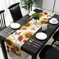 thumbnail image 5 of Sunflower Vintage Table Runner Cotton Linen 36 Inch Holiday Dresser Scarves, Farmhouse Flowers Butterfly Botanical Tablerunner for Kitchen Coffee Dining Bedroom Dinner Scarf Décor 13''x36'', 5 of 9