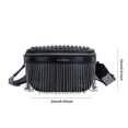 thumbnail image 5 of Riñonera para mujer, bandolera con borlas y remaches, monedero para llaves, bolso deportivo elegante para uso diario, 5 of 5