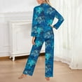 thumbnail image 5 of Bibifish Womens Pajama Set Stylish Long Sleeve Sleep Tops With Pants 2 Piece Loose Fit Stylish Ladies Casual Daily Wear Loungewear, 5 of 5