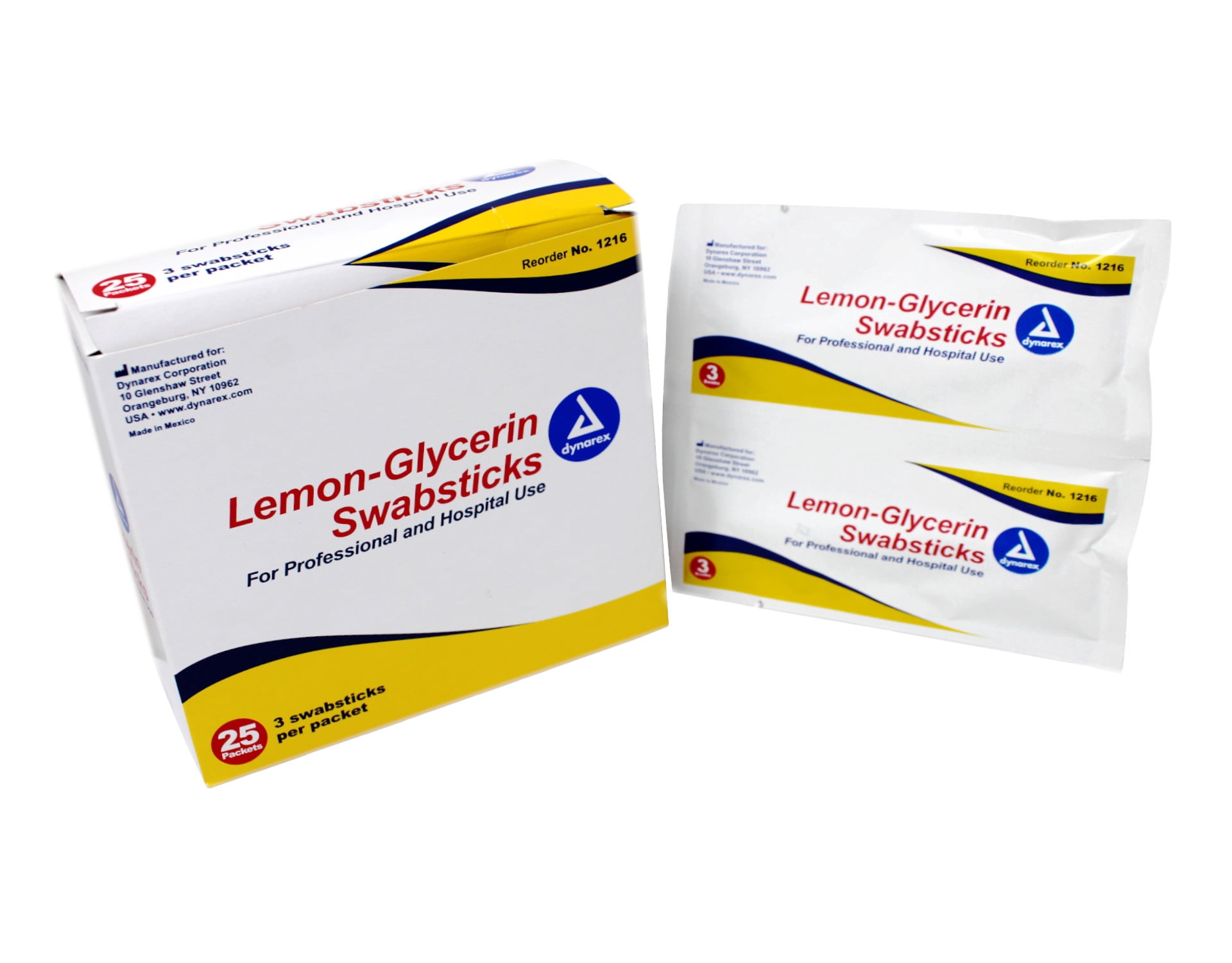 Dynarex Oral Swabstick, Lemon Glycerin, 750 Count - Walmart.com