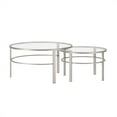 thumbnail image 3 of Evelyn&Zoe Gaia Round Nested Coffee Table, Satin Nickel, 3 of 7