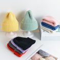 thumbnail image 3 of D-GROEE Kids Winter Hat Toddler Ribbed Knitted Beanie Thick Chunky Cap Soft Slouchy Warm Hat for Children, 3 of 8