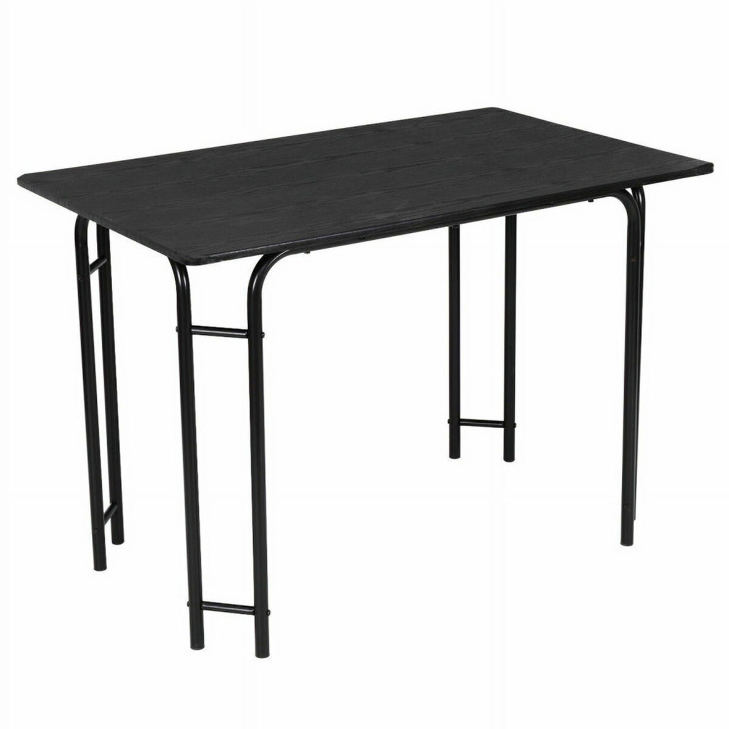 Finihen Dining Set, Dining Table Set, 5 Pieces Wood Rectangular Dining Table Set, for Home, Restaurant, Black Finihen Dining Set, Dining Table Set, 5 Pieces Wood Rectangular Dining Table Set, for Home, Restaurant, Black