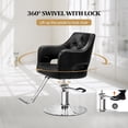 thumbnail image 6 of UBesGoo Hydraulic Barber Chair, Adjustable Height, Swivel Styling Chair for Salon & Home, Black, 6 of 9