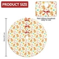 thumbnail image 2 of 36 Inch Christmas Tree Skirt – Velvet Plush Tree Mat, Soft Thickened Polyester with Red Ties, Single-Sided Printing, Available in 30in/36in/48in, Perfect for Holiday Xmas Tree Decoration, 2 of 7