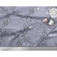 thumbnail image 3 of Soimoi Green Velvet Fabric Dot & Wreath Hand Drawn Print Sewing Fabric Yard 58 Inch Wide, 3 of 3
