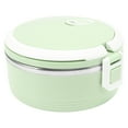 thumbnail image 2 of Qukaim Boîte à bento isotherme en acier inoxydable - Simple couche - Portable - Avec boucle de sécurité - Pour enfants et adultes - Vert, 2 of 14
