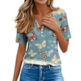 thumbnail image 6 of Lorytime Fourth of July Shirts for Women Stars and Stripes Tops Patriotic Graphic Outfits Lorytime Festival Clothes, 6 of 8