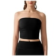 thumbnail image 2 of Pejock Women's Basic Tube Tops, Strapless Going Out Crop Tops, Backless Sleeveless Bandeau, Summer Casual Tanks, 2 of 5