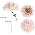 thumbnail image 3 of 10pcs Hydrangea Artificial Flowers Ivory White Fake Hydrangea Silk Flowers Heads with Stems Faux Flowers Centerpiece Table Decorations for DIY Wedding Baby Shower Party Shop Home (Ivory), 3 of 5