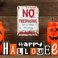 thumbnail image 2 of Halloween Decorations Sign, Retro Chic PVC Signs for Outdoor Yard or Indoor Funny Halloween Decor Signs - No Trespassing We're Tired of Hiding The Bodies, 2 of 5
