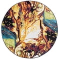 thumbnail image 3 of Symphony Contemporary 5' Round Multi-Color Polypropylene Indoor Area Rug, 3 of 6