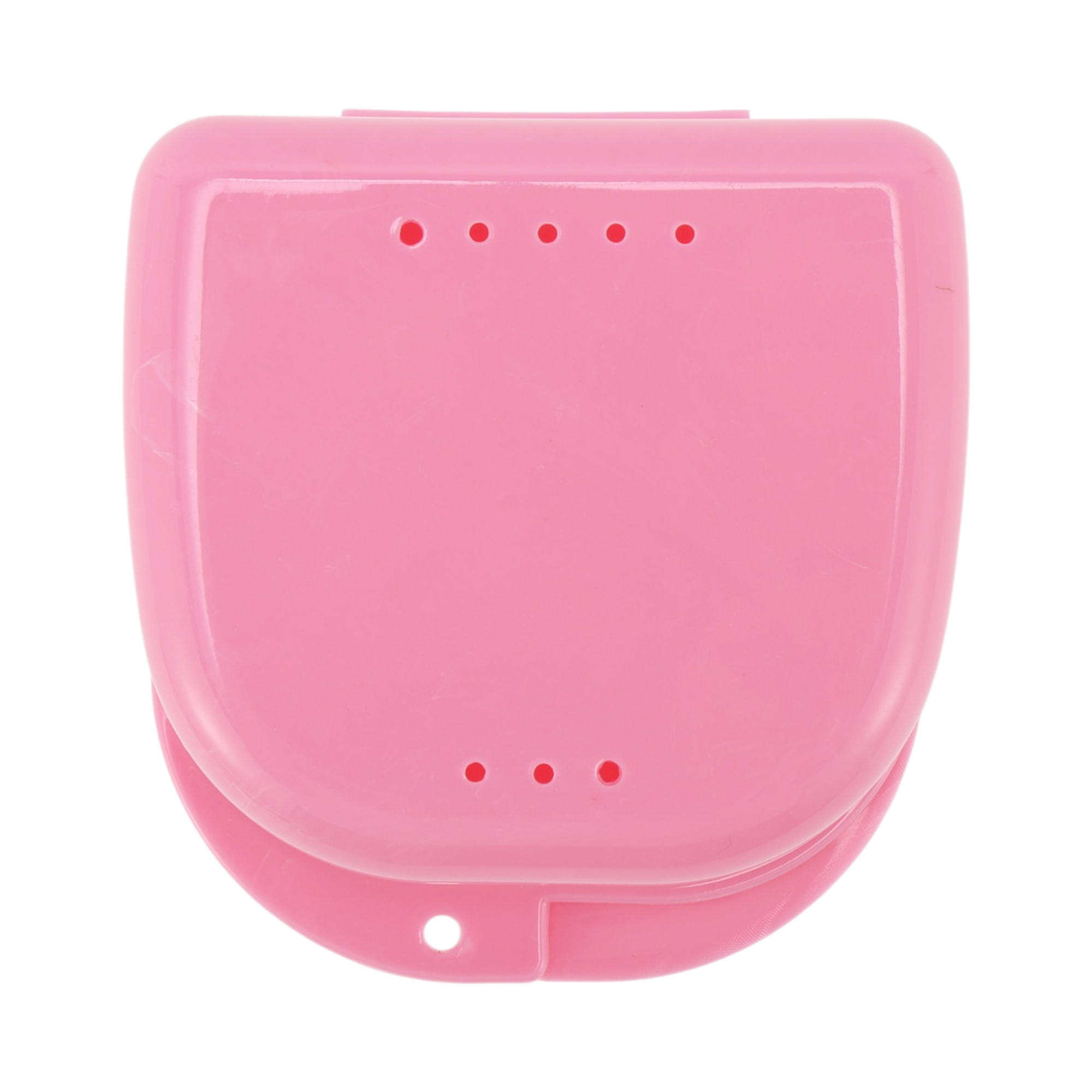 Unique Bargains Strapless Hole Portable Retainer Case Braces Box 1 Pc Pink
