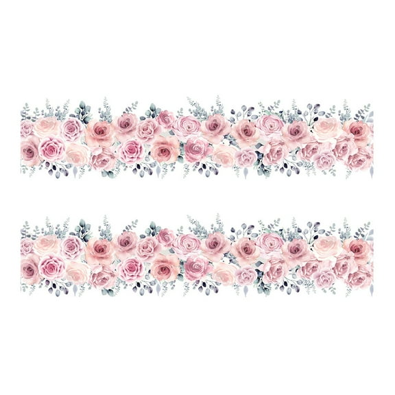 Wall Stickers Self-Adhesive Waist Line Decorative Strip Bathroom Skirting Line Floor Tiles Waterproof Peel & Stick Wall Sticker