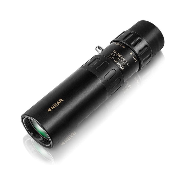 Greeniant Monocular de Metal portátil profesional 10X-300X Zoomable Life impermeable a prueba de humedad telescopio de con cordón monoculares