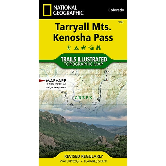 National Geographic Trails Illustrated M Tarryall Mountains, Kenosha Pass Map, Book 105, (Paperback)