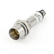 Unique Bargains 8mm Thread DC 12V Yellow Light Indicator Signal Pilot Lamp