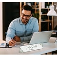 thumbnail image 5 of Printtoo Personalized Desk Name Plate Pretty Greenery Prints Custom Acrylic Office Desk Name Plate Accessory 2x8 Inches, 5 of 5